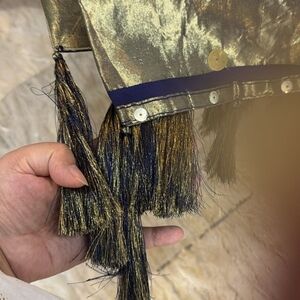 Gold and Black Tassel Trim